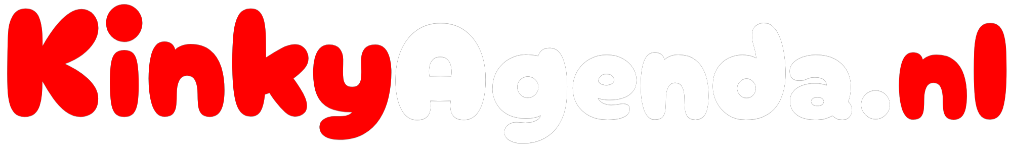 Logo wit kinkyAgenda.nl